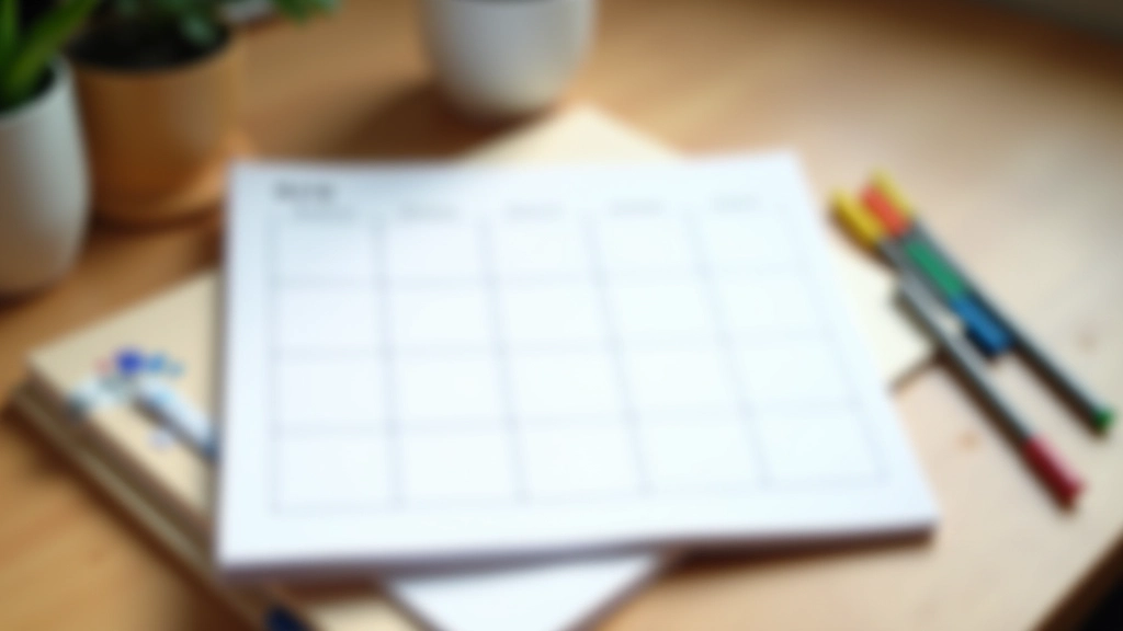 Calendrier affichant l'horaire hebdomadaire avec des notes colorées et des marqueurs pour les limites