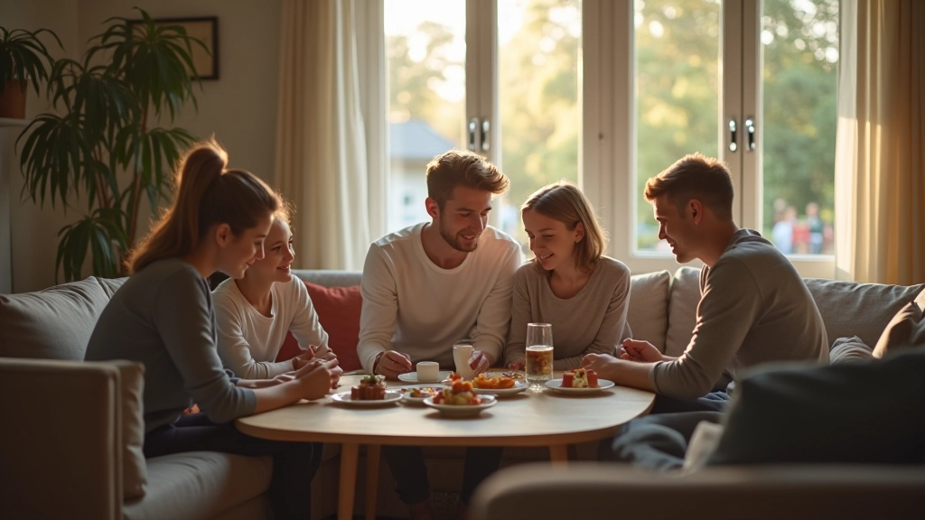 Une famille belge profitant du temps ensemble sans appareils numériques