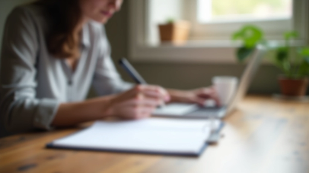 Personne écrivant un emploi du temps quotidien dans un carnet planificateur avec un stylo